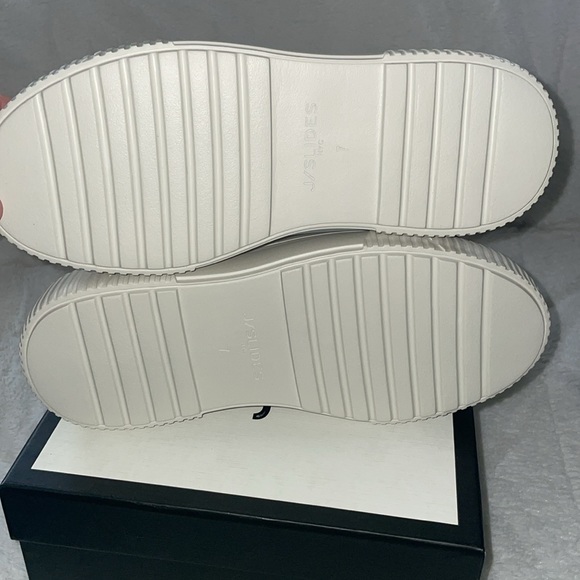 NWT J/SLIDES WEST Bronze Metallic Leather Sneaker - Picture 14 of 15